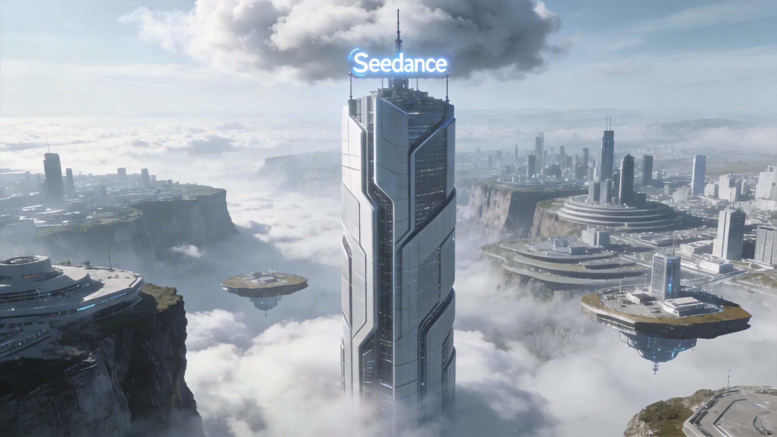 Futuristic Seedance tech park skyline reference